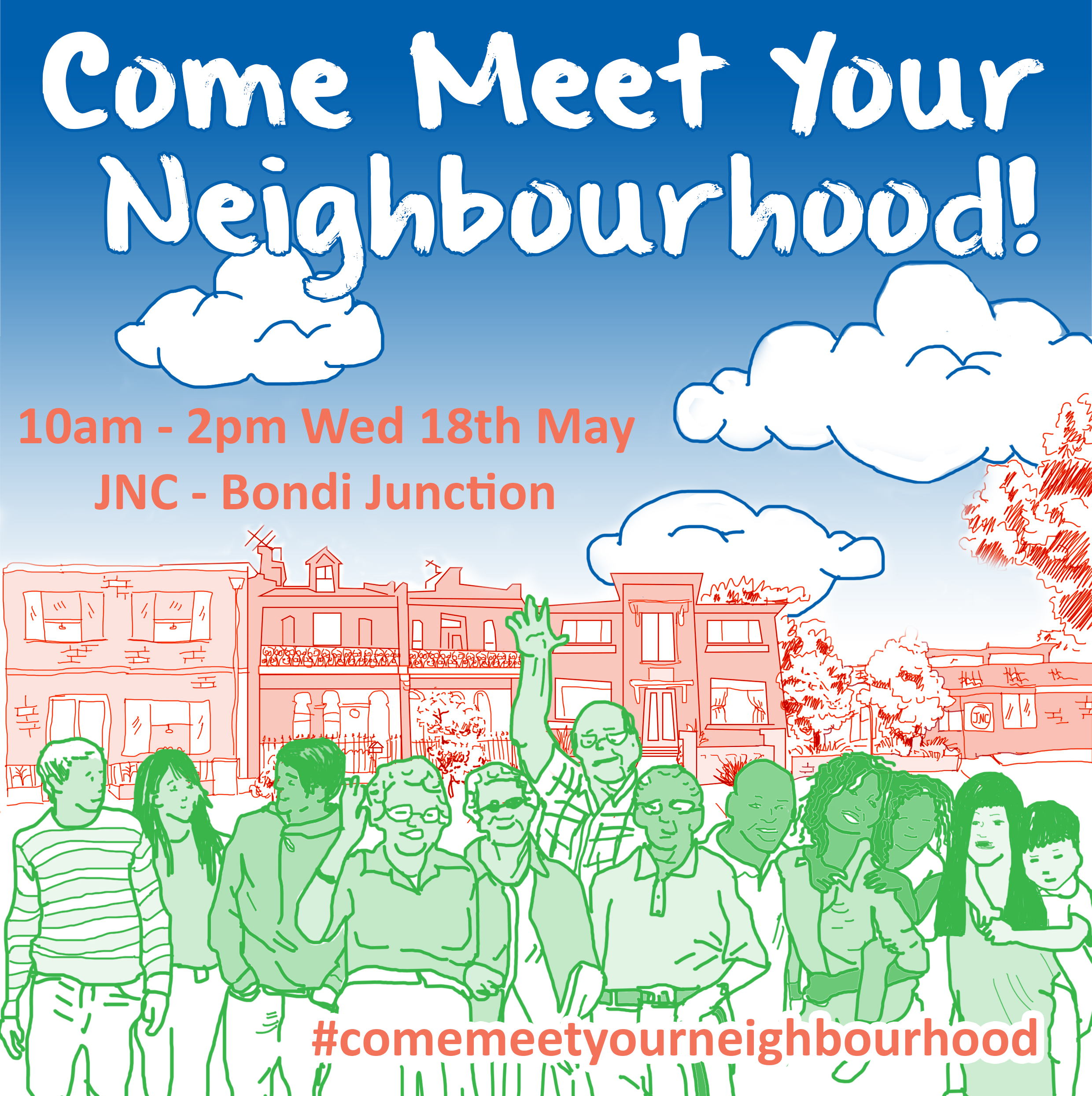 Find out what's on and how to access support in the Waverley LGA at Come Meet Your Neighbourhood.