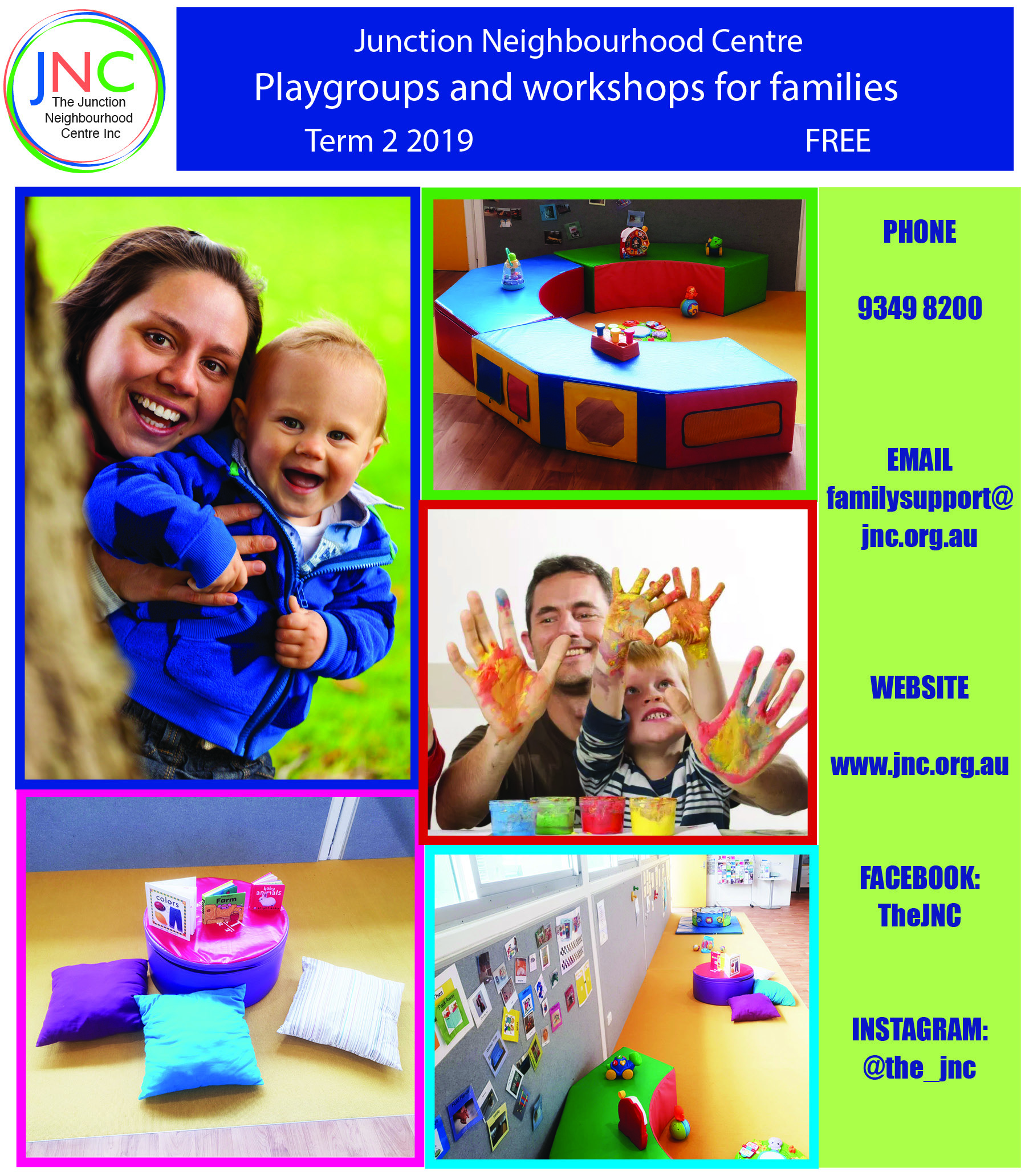 photo of JNC playgroups and family programs term 2 2019