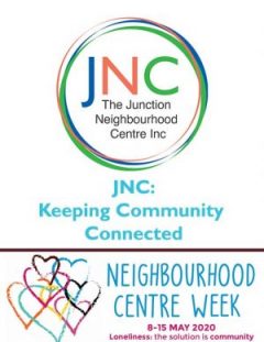 image with JNC logo Neighbourhood Centre Week date and logo