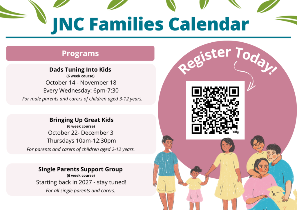 JNC Families Calendar Oct - Dec 2026